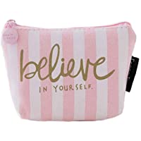 Lorjoy Coin decoración de la Lona Rosada Linda Bolsa de Cremallera Mini Monedero niñas Altavoz de Tarjeta Monedero del…